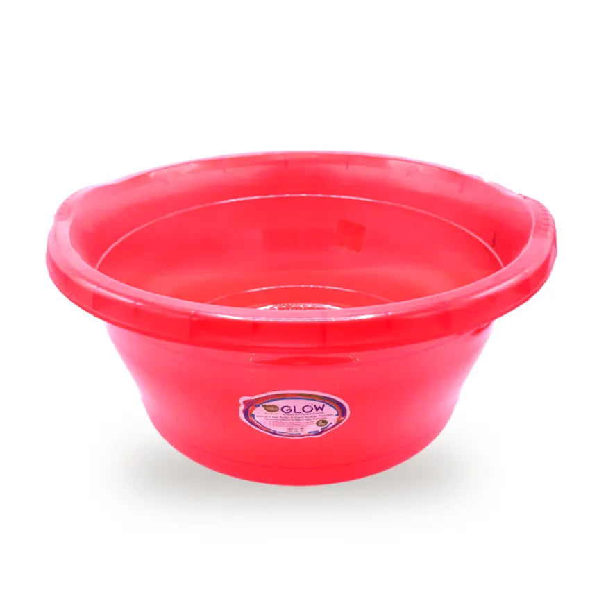 Glow Bath Tub 24 Litre Transparent Red