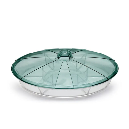 Deluxe Compartment Tray Model-2 With Green lid