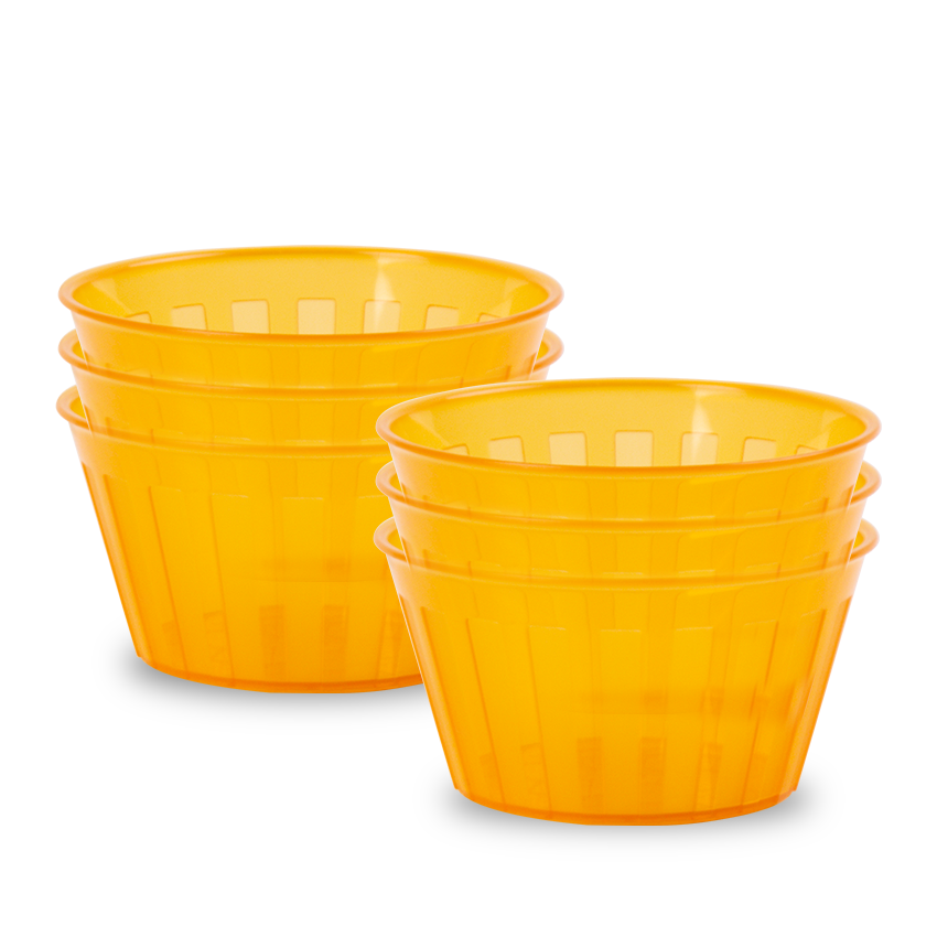 Milan Bowl 6pcs Set in orange XS 250ml