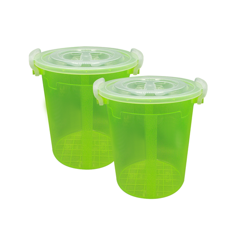 Handy Food Storage Container 2 pc set green - Large 16 liter