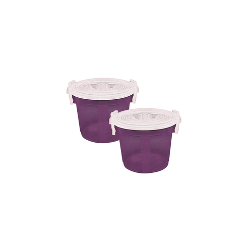 Handy Food Storage Container 2 pc set purple - Small 6 Litre