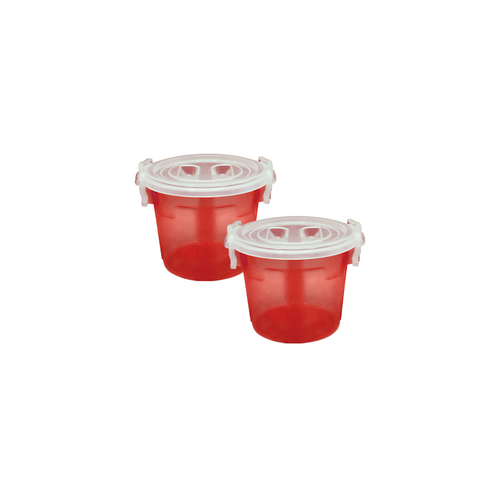 Handy Food Storage Container 2 pc set red - Small 6 Litre
