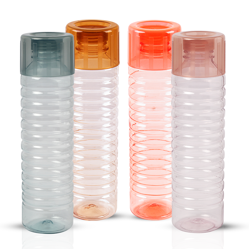Platinum Water Bottle Model-1 4 pcs Pack in Assorted 1000ml